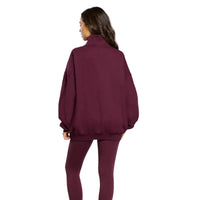 Gym+Coffee Womens Sierra Snap Collar Cherry Crush