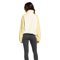 Gym+Coffee women's pale vanilla snap polar fleece