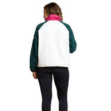 Gym+Coffee Womens Snap Polar Fleece Moss Green