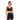 Gym+Coffee Womens Soft-Motion Sports Bra Black