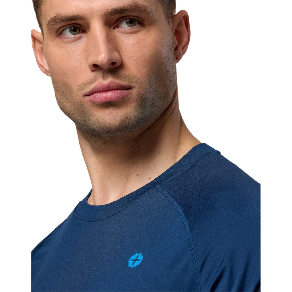 Gym+Coffee men's petrol blue Relentless training t-shirt