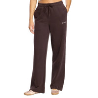 Gym+Coffee Womens Wide Leg Joggers Mocha Bean