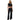 Gym+Coffee women's black high-waisted wide leg leggings