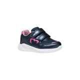 Geox girls' navy trainer with velcro