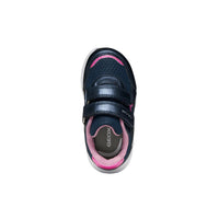 Geox girls' navy trainer with velcro