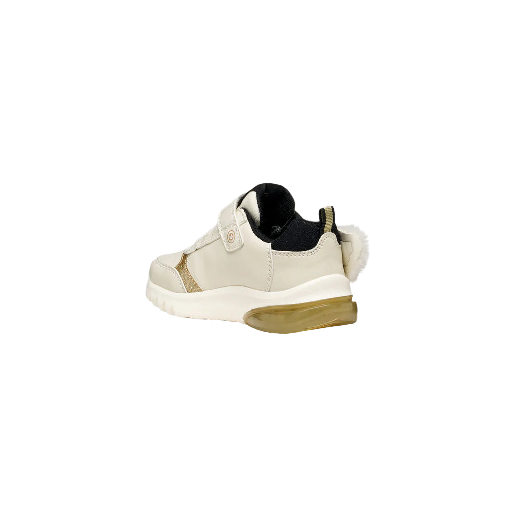 Geox Girls Trainer Ciberdron Light Ivory/Platinum