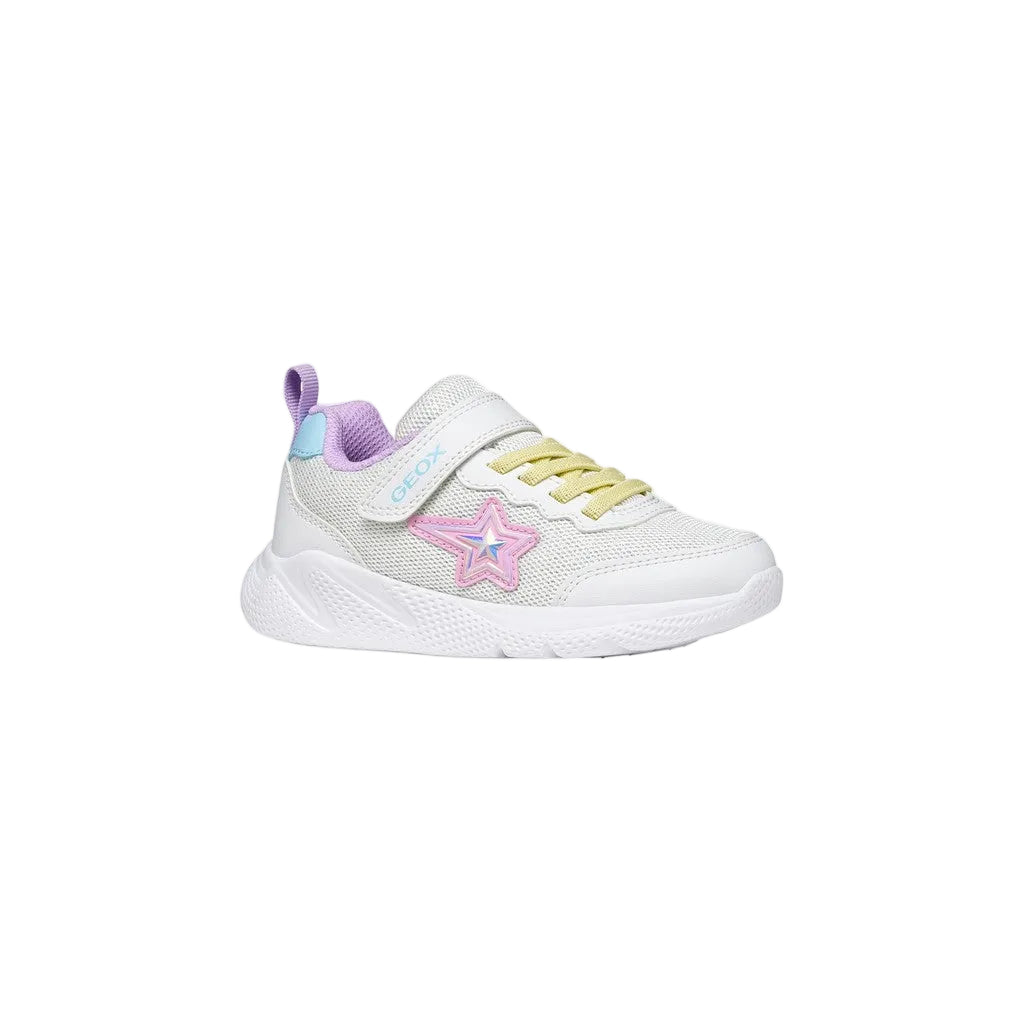 Geox Girls Trainer Sprintye White/Multicolour