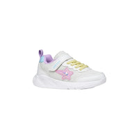 Geox girls' white lace-up trainer