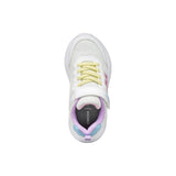 Geox girls' white lace-up trainer