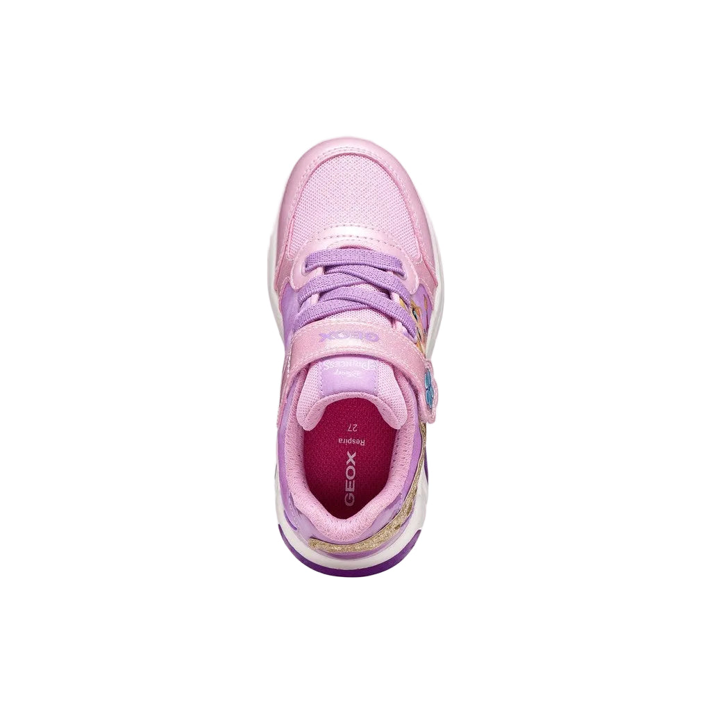 Geox girls' pink and lilac trainer