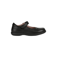 Geox Girls School Shoe Naimara J Black Leather