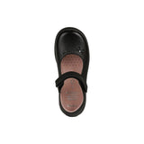 Geox Girls School Shoe Naimara J Black Leather