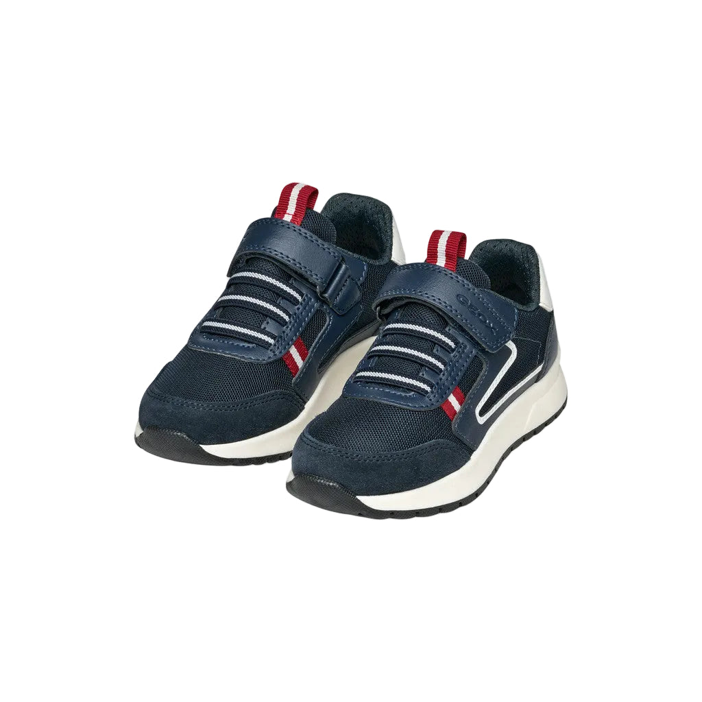 Geox Boys Trainer J Briezee Navy/Dark Red
