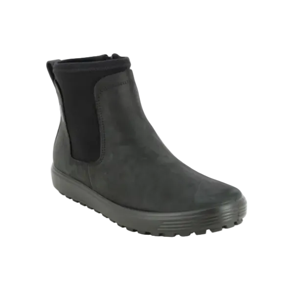 Ecco Soft 7 Tred GTX women's black waterproof leather boot