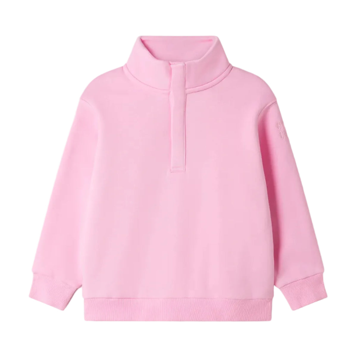 Gym+Coffee Kids Snap Collar Sierra Sweatshirt Pink Blossom