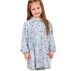 Lighthouse Girls Dress Erica Pastel Teal Floral
