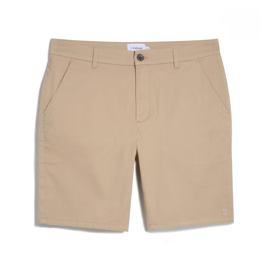 Farah Mens Bassett Chino Short Burnt Sand