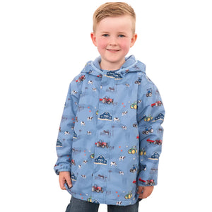 Lighthouse Boys Coat Finlay Farm Print