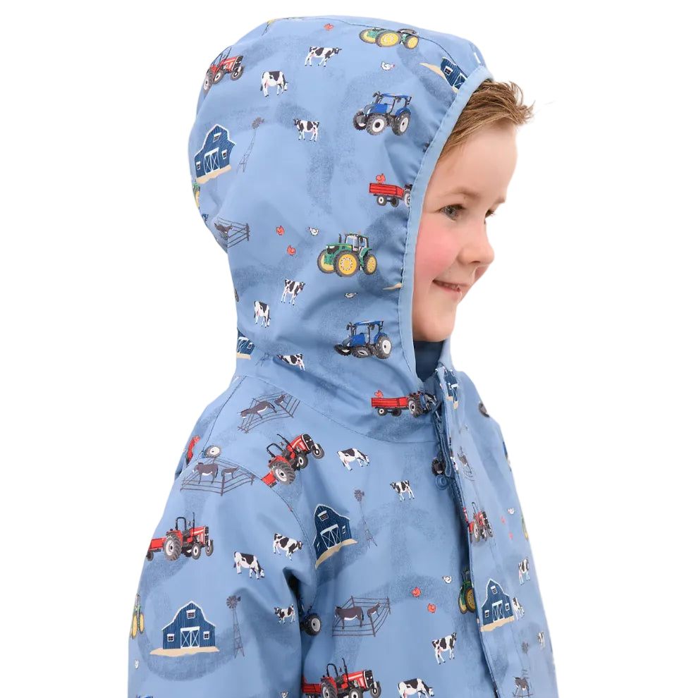 Lighthouse boys' Finlay coat in farm print