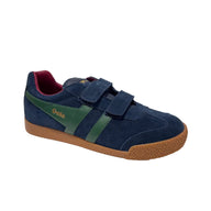 Gola Kids Trainer Harrier Strap Navy/Evergreen/Deep Red