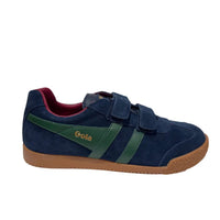 Gola Kids Trainer Harrier Strap Navy/Evergreen/Deep Red