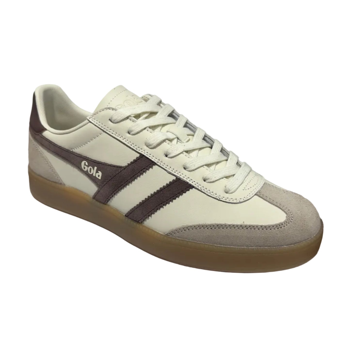 Gola men's off-white leather Viper trainer