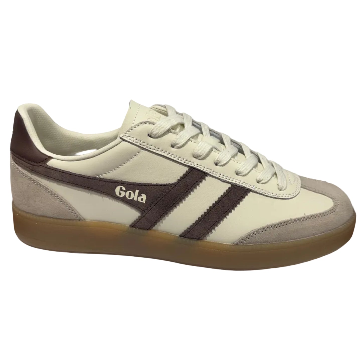 Gola men's off-white leather Viper trainer