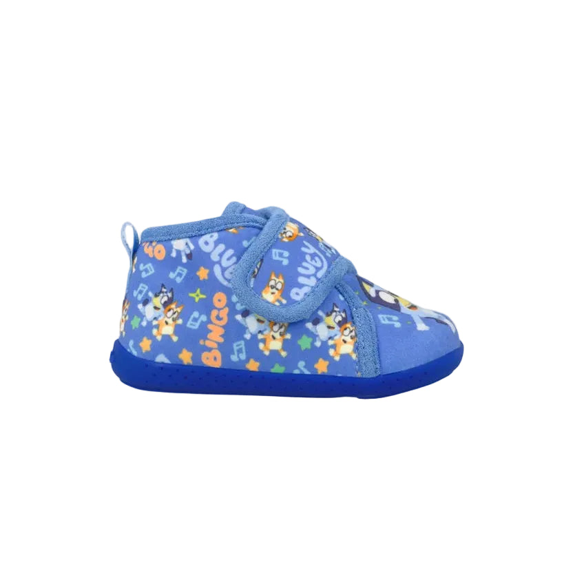 Garvalin boys' bright blue Bluey character slippers