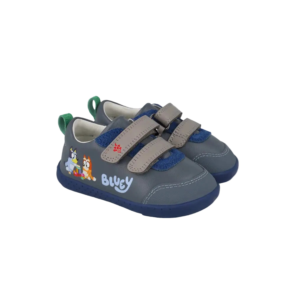 Garvalin boys' grey Bluey trainers with reinforced toe