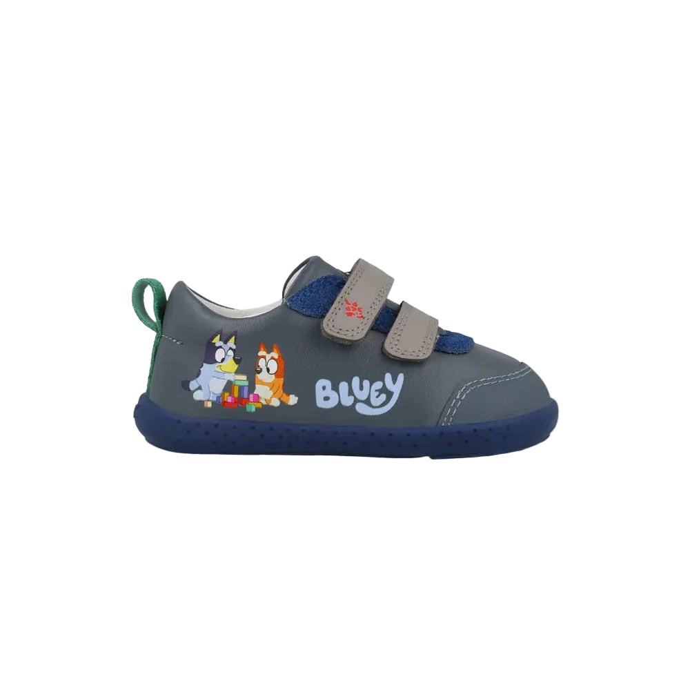 Garvalin boys' grey Bluey trainers with reinforced toe