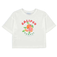 Mayoral Girls T-Shirt 3016 White-Persimmon