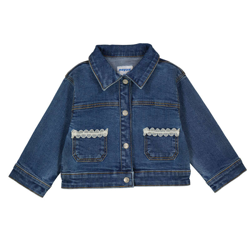 Mayoral Girls Denim Jacket 1490 Dark