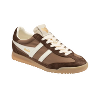 Gola Womens Trainer Firefly Otter/Dark Brown/Off White