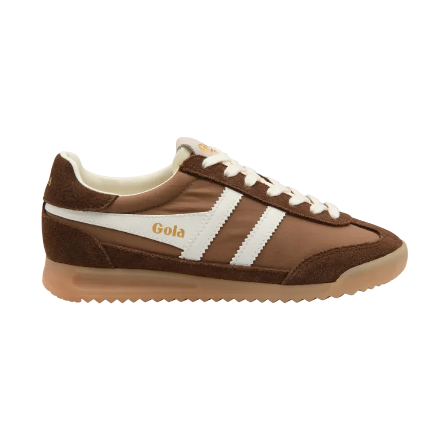 Gola Womens Trainer Firefly Otter/Dark Brown/Off White