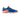 Blue and orange athletic shoe with rubber sole and Grays logo, side profile view