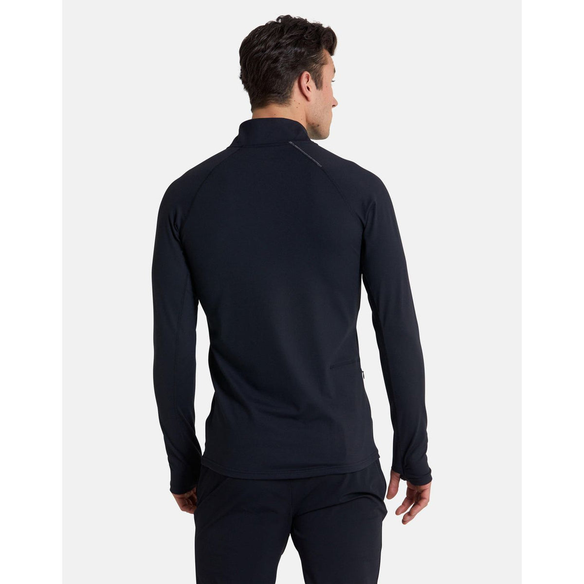 Gym+Coffee Mens Relentless 1/4 Zip Top Black