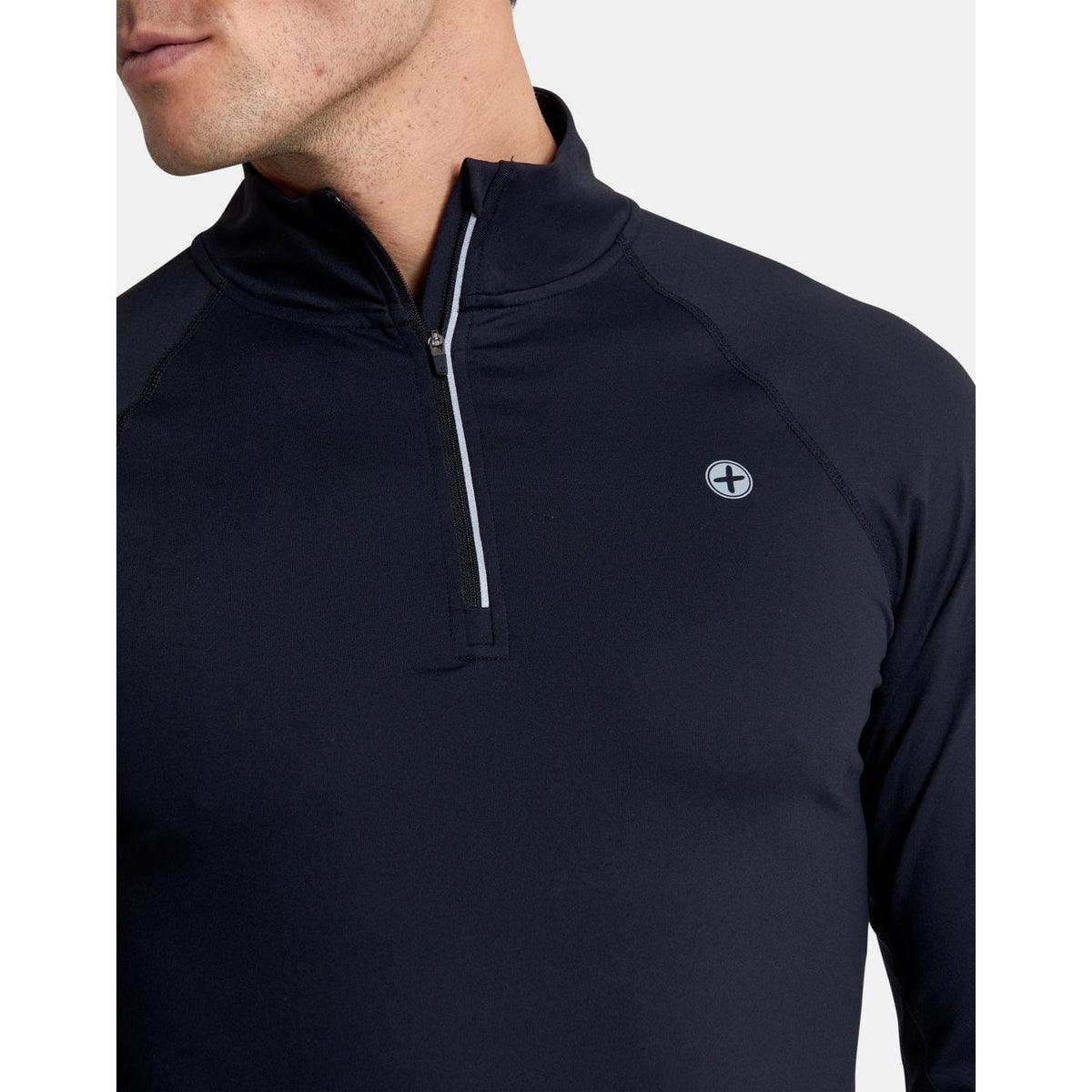 Gym+Coffee Mens Relentless 1/4 Zip Top Black