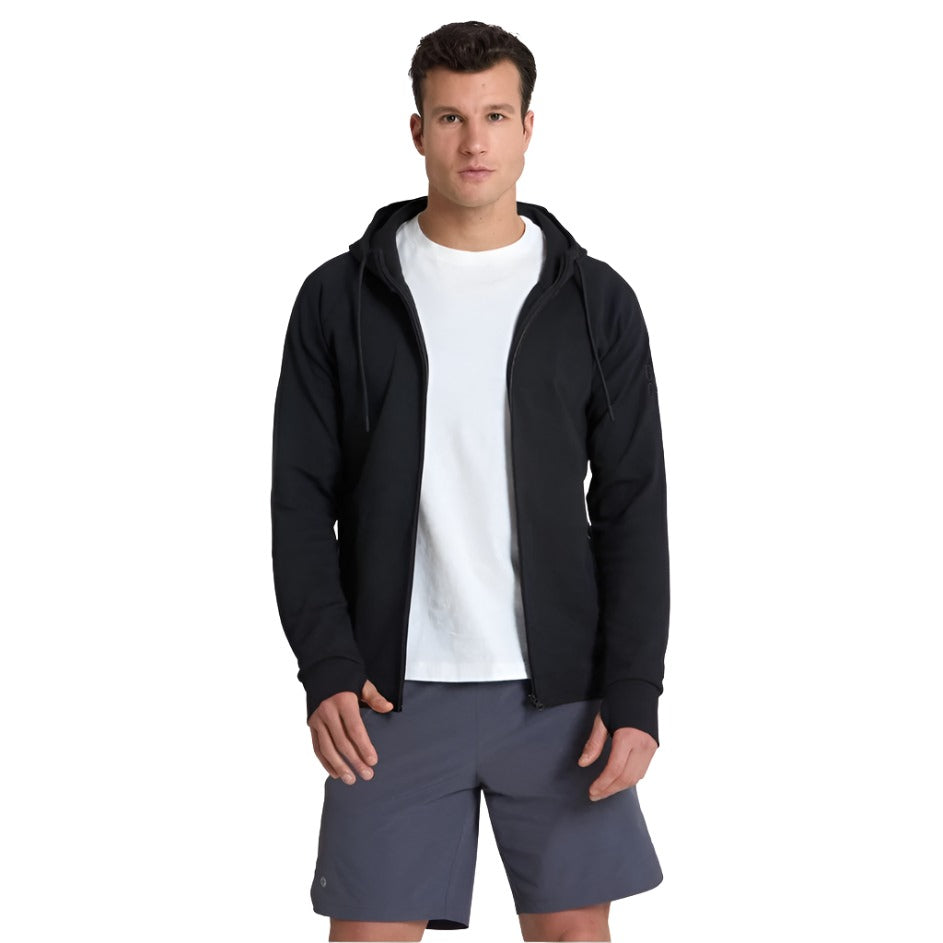 Gym+Coffee Mens Essential Full Zip Sweater Black