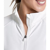 Gym+Coffee Womens Adaptive Zip Top Ultra White