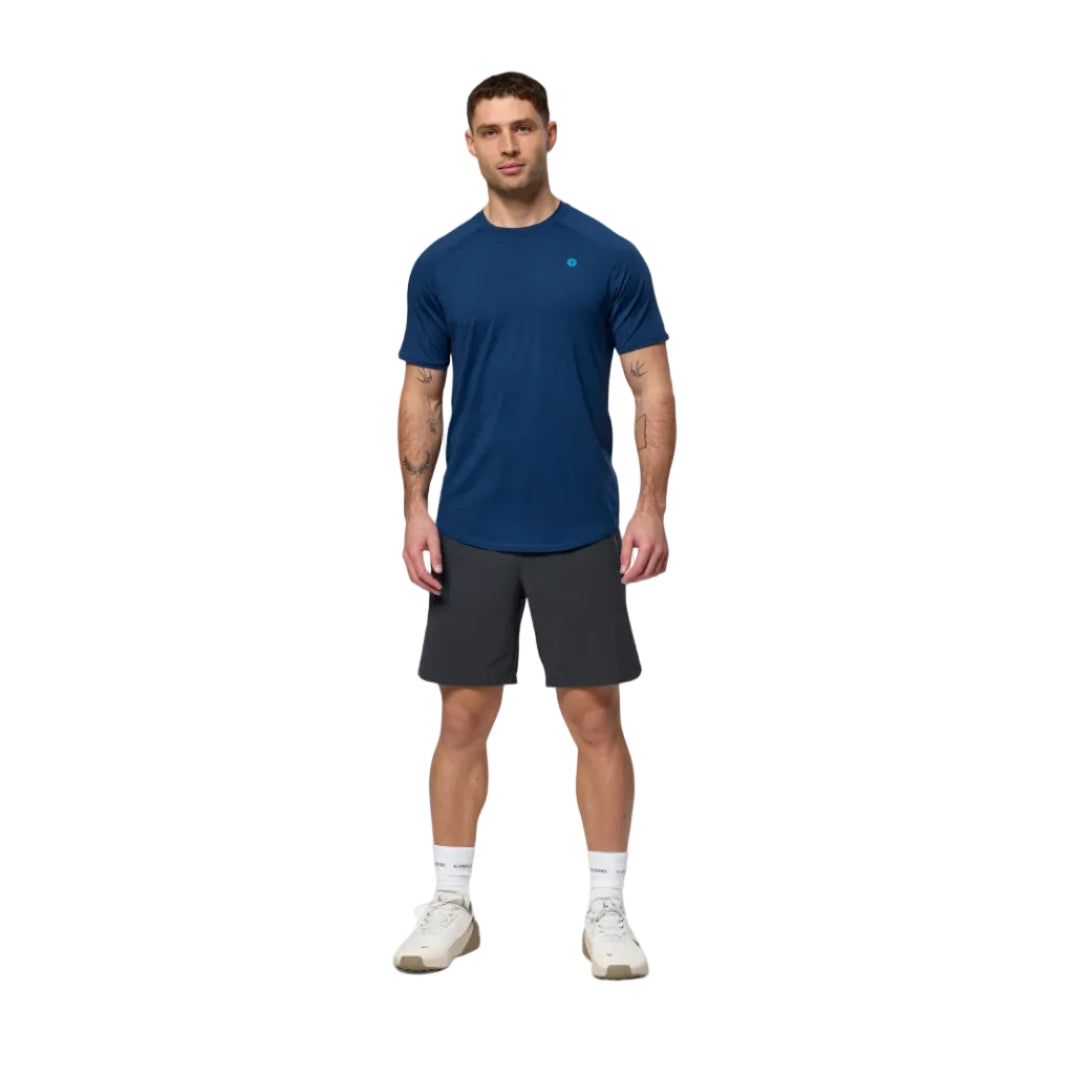 Gym Plus Coffee men's grey shorts with zip