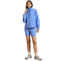 Gym+Coffee Womens Fleece Snap Polar Periwinkle