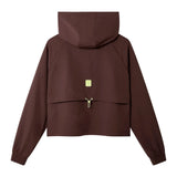 Gym+Coffee Womens Jacket Cinch Windbreaker Mocha Bean