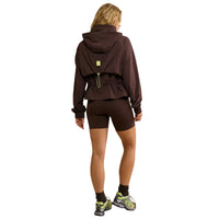 Gym+Coffee Womens Jacket Cinch Windbreaker Mocha Bean