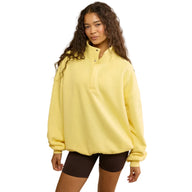 Gym+Coffee Womens Sweatshirt Snap Collar Sierra Lemon Sorbet
