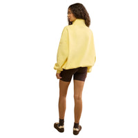 Gym+Coffee Womens Sweatshirt Snap Collar Sierra Lemon Sorbet