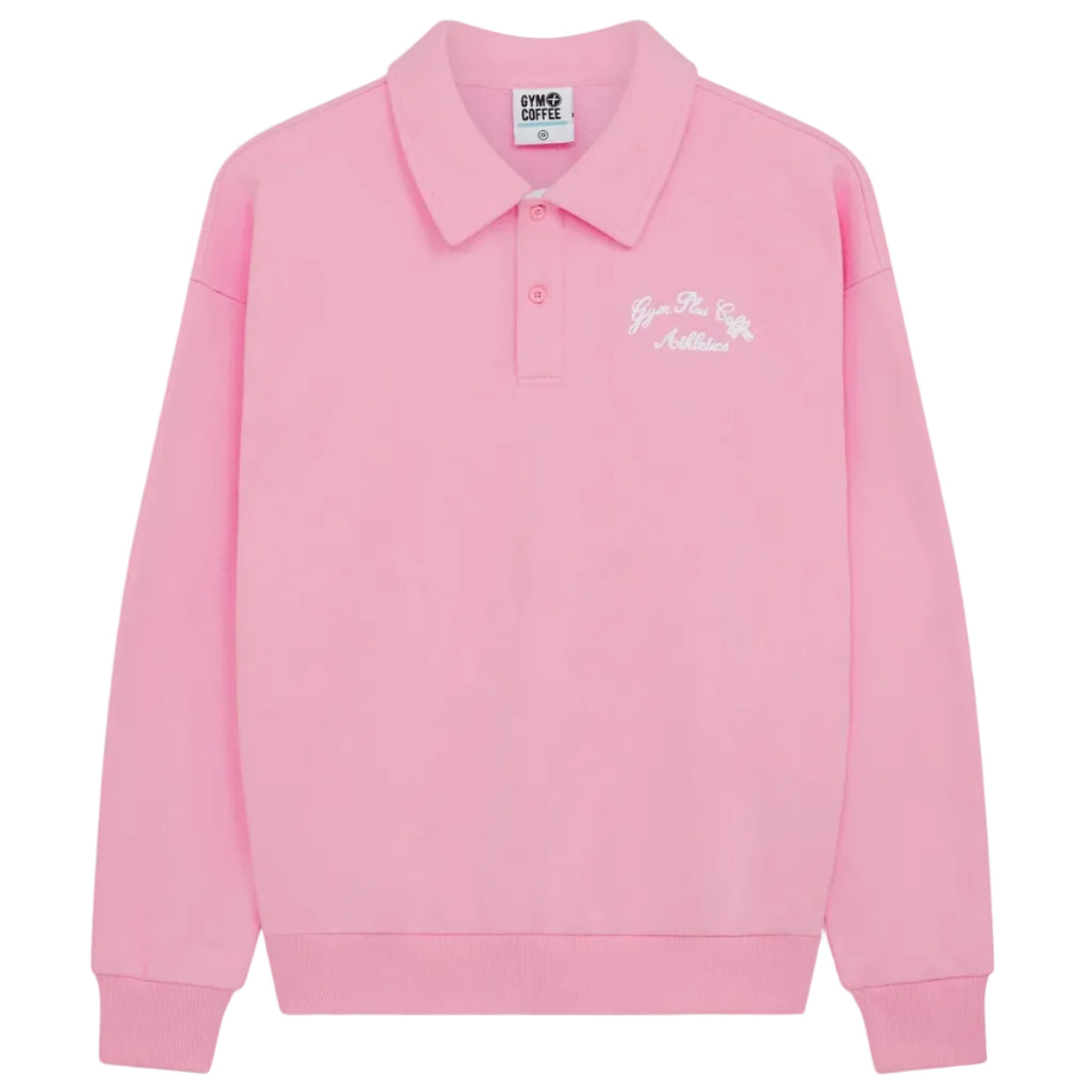 Gym+Coffee women's pink blossom Urban collared sweatshirt