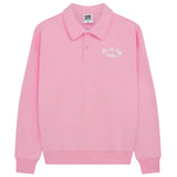 Gym+Coffee Womens Sweatshirt Urban Collared Pink Blossom
