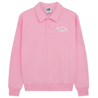 Gym+Coffee Womens Sweatshirt Urban Collared Pink Blossom
