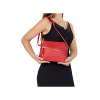 Rieker women's red bag with zip