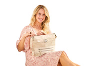 Rieker Womens Crossbody Bag Cream/Beige/Silver